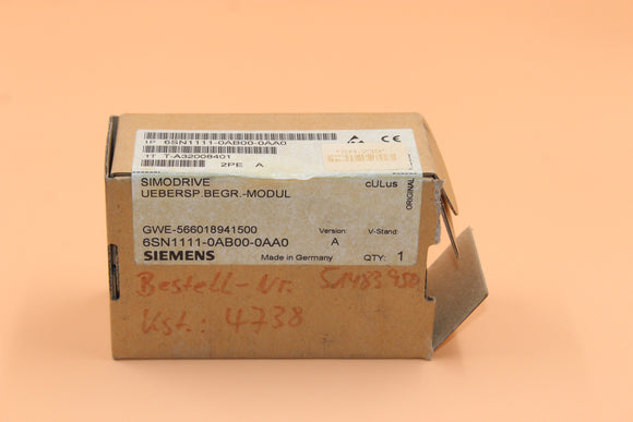 New  | SIEMENS | 6SN1111-0AB00-0AA0 |