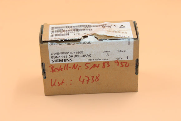 New  | SIEMENS | 6SN1111-0AB00-0AA0 |