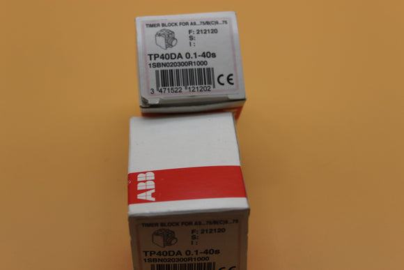 New | ABB | 1SBN020300R1000 | ABB TP40DA 0.1-40S TIMER BLOCK FOR A9…75/B9…75