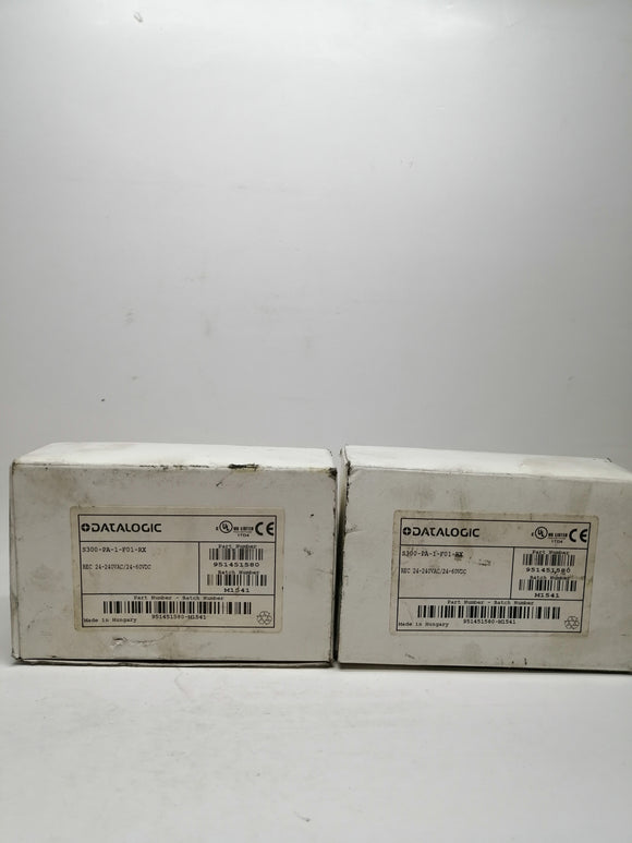New | Datalogic | S300-PA-1-F01-RX | DATALOGIC S300-PA-1-F01-RX REC 24-240VAC/24-60VDC