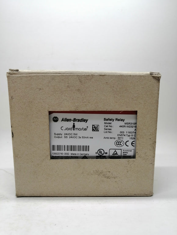 New | Allen-Bradley | 440R-W23219 | ALLEN BRADLEY GUARD MASTER 24VDC MSR310P