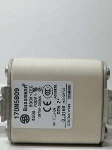 New No Box | BUSSMANN | 170M5809 | BUSSMANN 170M5809 450A FUSE DIODE  690-700V