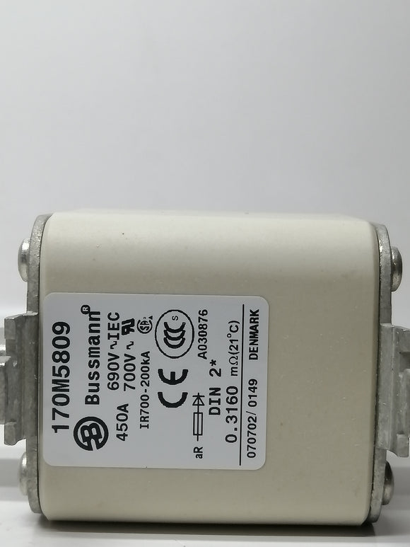 New No Box | BUSSMANN | 170M5809 | BUSSMANN 170M5809 450A FUSE DIODE  690-700V