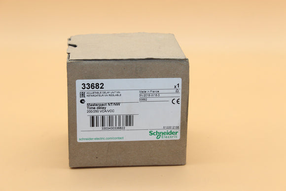 New | Schneider Electric | 33682 MASTERPACT | TIME DELAY ADJUSTABLE DELAY UNIT MN
